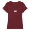 T-shirt femme bordeau en coton bio SPOCK WAS RIGHT - Collection tshirt femme inspirant