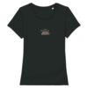 T-shirt femme noir imprimé terre en coton bio SPOCK WAS RIGHT - Collection tshirt femme inspirant