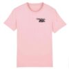 T-shirt rose et noir en coton bio Mandella WAS RIGHT - Collection Tshirt inspirant