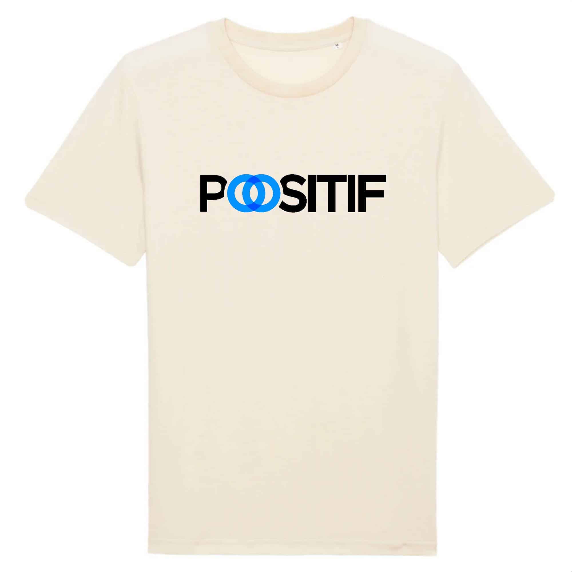 T-shirt blanc POSITIF Nearooana coton bio