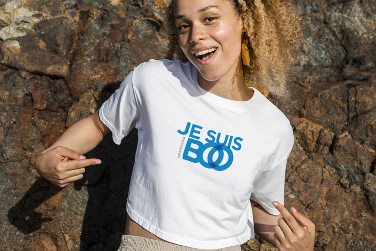 Crop rtop pour femme de la marque Nearooana - Vêtements éthique à message positifs - Mode eco-responsable
