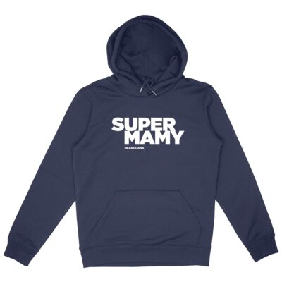 Robe Sweat à capuche "SUPER MAMY"