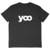 T-shirt noir mixte oversize "yoo"